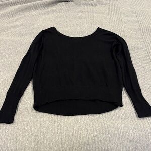 LuLuLemon Black Long Sleeve Knit Top